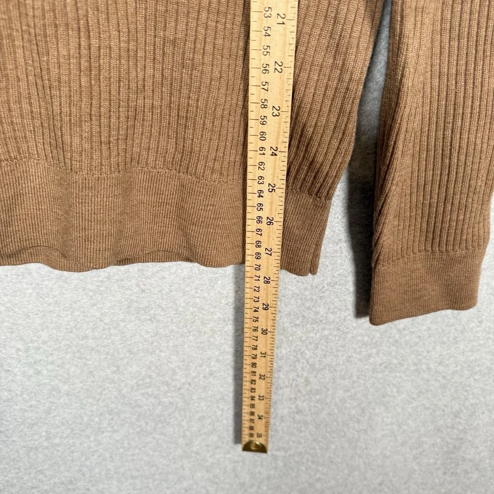 Banana repubublic salta merino turtleneck sweater mens medium brown ribbed